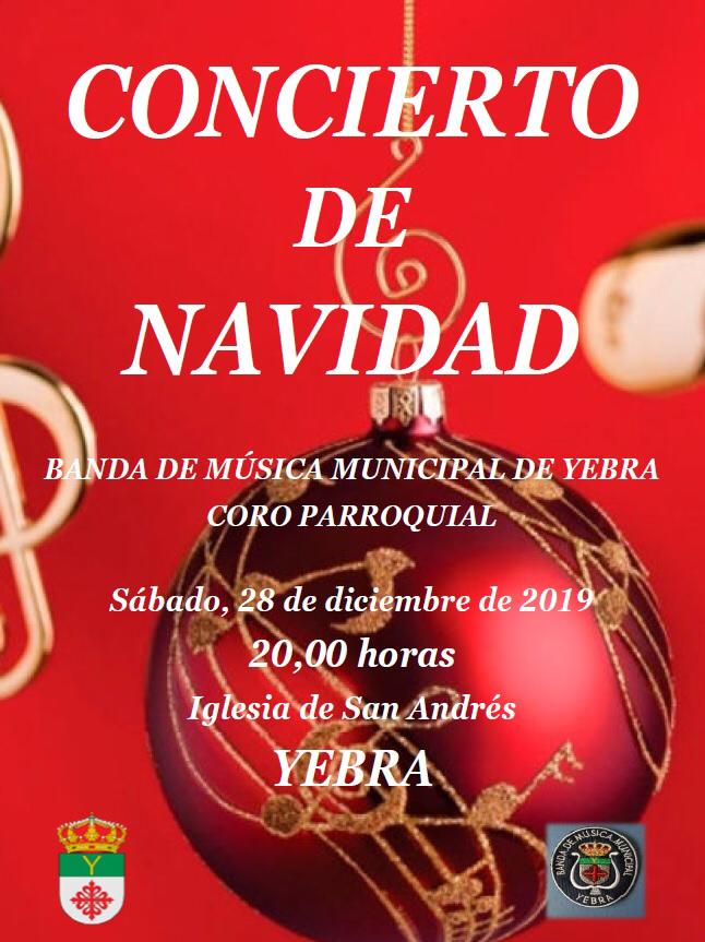 Cartel Yebra - Concierto Navidad 2019